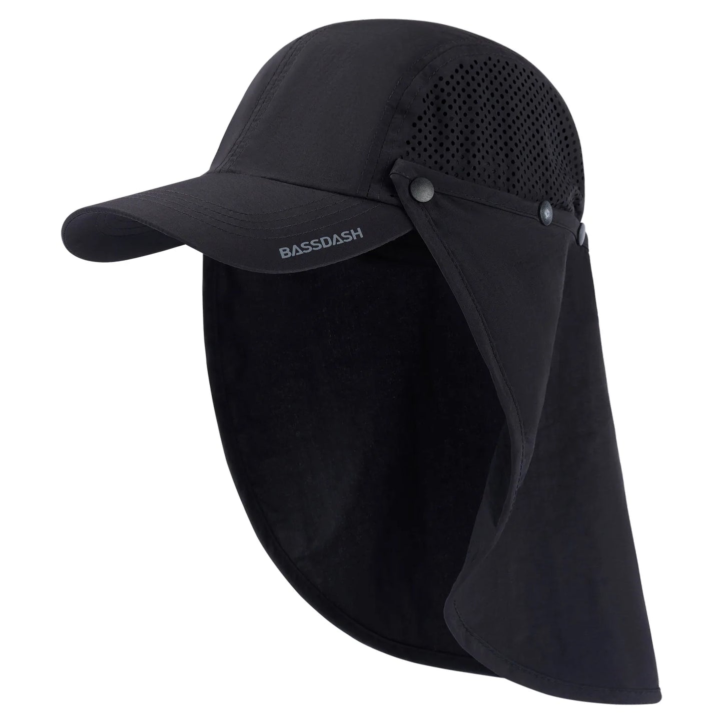 UPF 50+ Foldable Fishing Cap with Removable Neck Flap