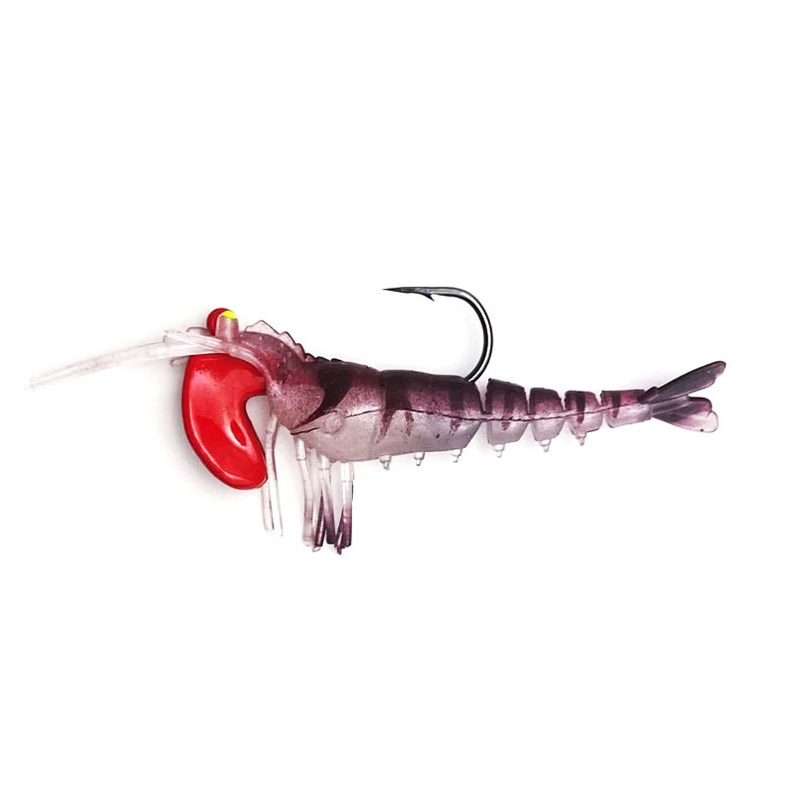 FishTrip 3Pcs Shrimp with Weight 5cm/7cm