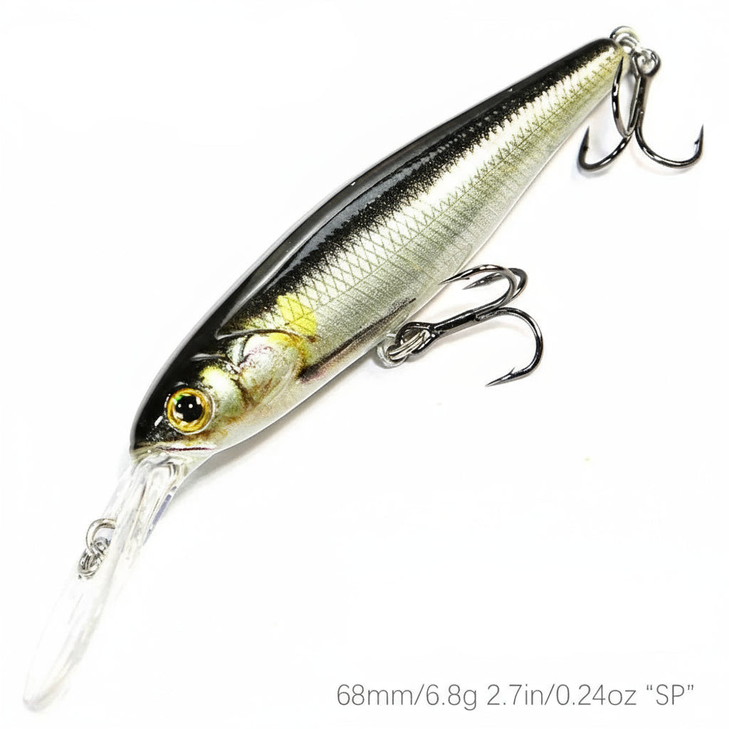 Slim-Shape Suspending Minnow – 68 mm / 6.8 g Hardbody Lure for Bream, Flathead & Bass