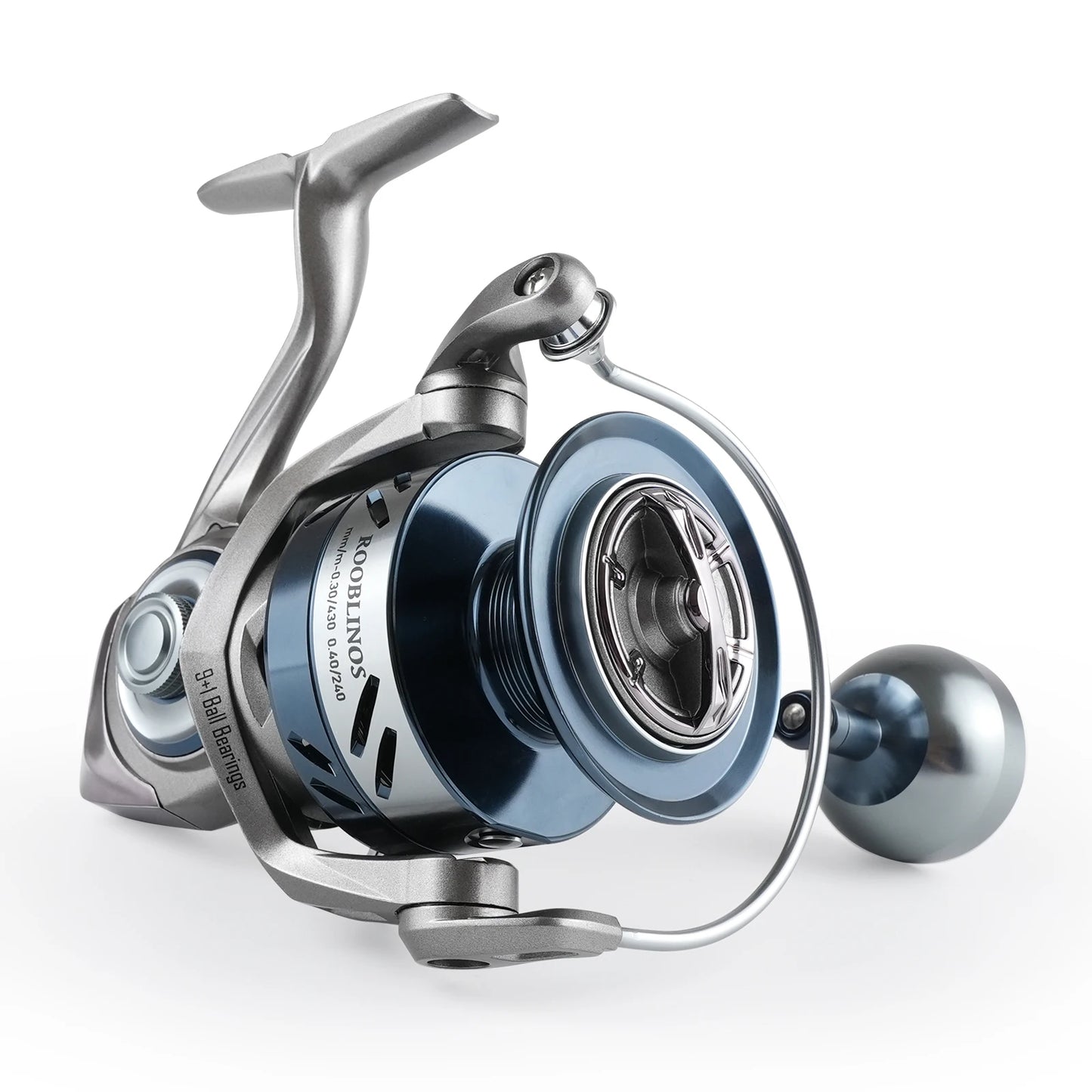 Rooblinos RX Spinning Reel | Ultralight Metal Body | 5.1:1 Gear Ratio | Sizes 4000–8000 | Freshwater & Saltwater