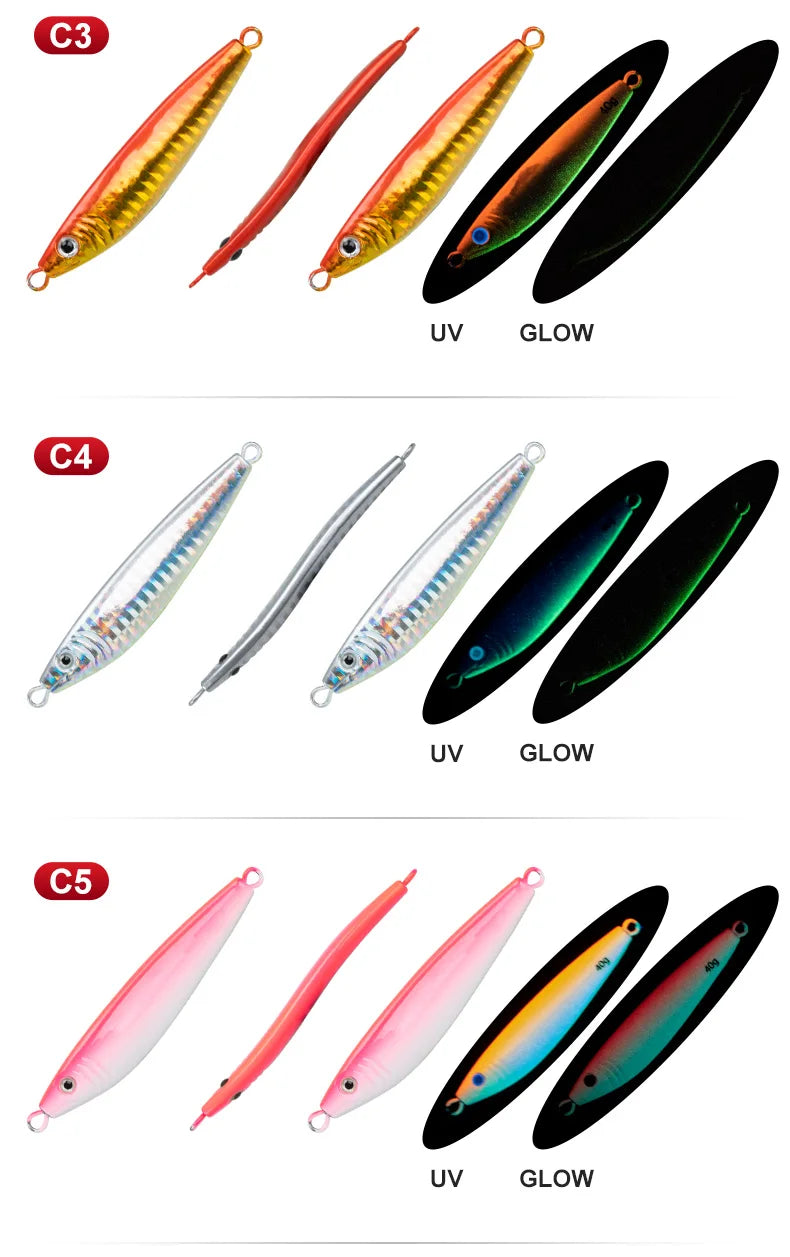 OBSESSION J2 Hard Metal Jigs Lure 60g/80g