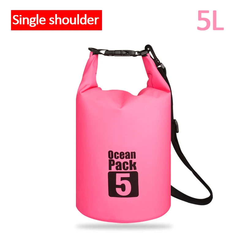 Waterproof Floating Dry Bag | 2L–30L | 500D | Fishing, Boating & Swimming