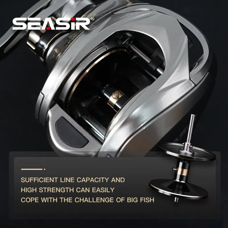 Seasir Megacuda Saltwater Baitcasting Reel 15KG Drag 6.5:1 11+1 BB