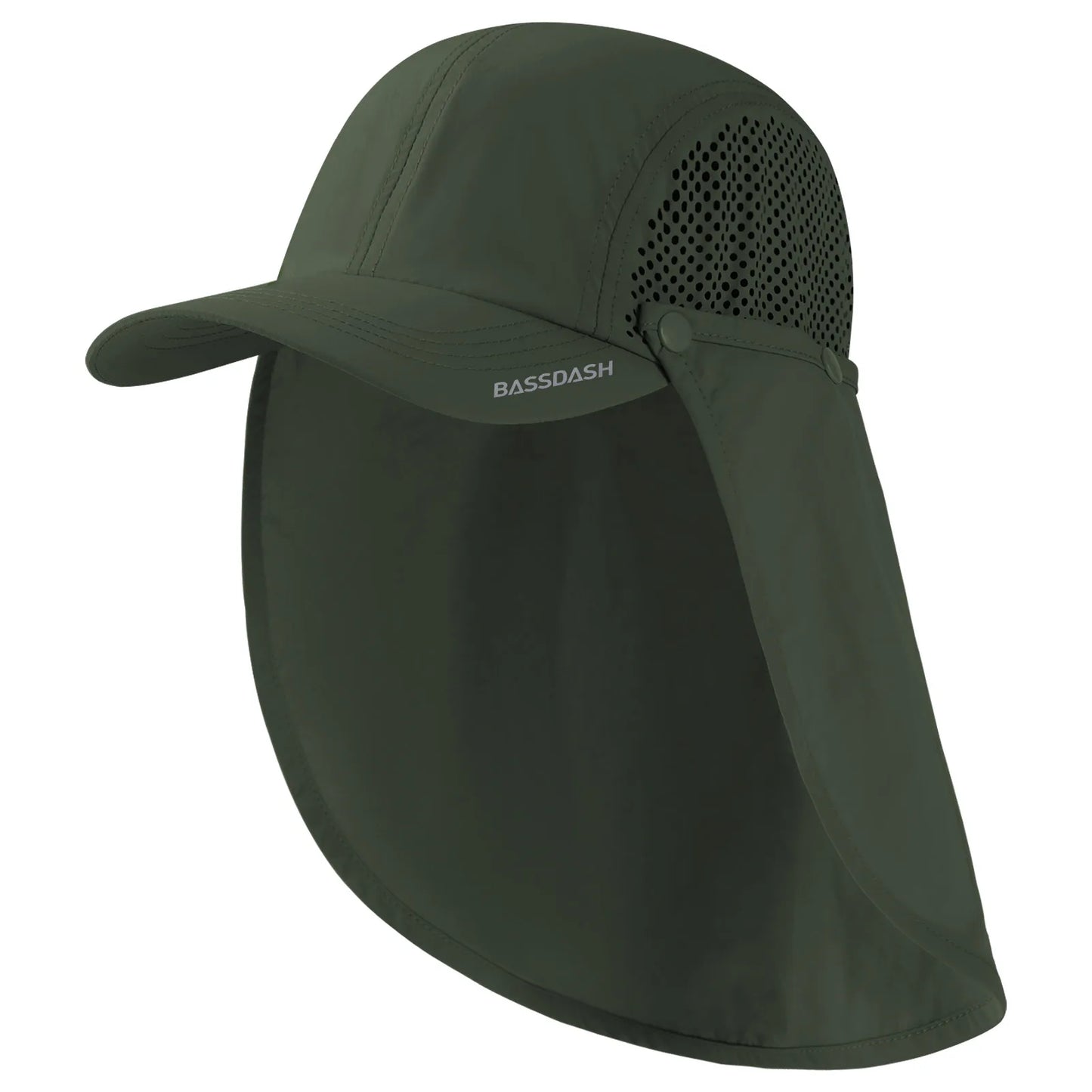 UPF 50+ Foldable Fishing Cap with Removable Neck Flap