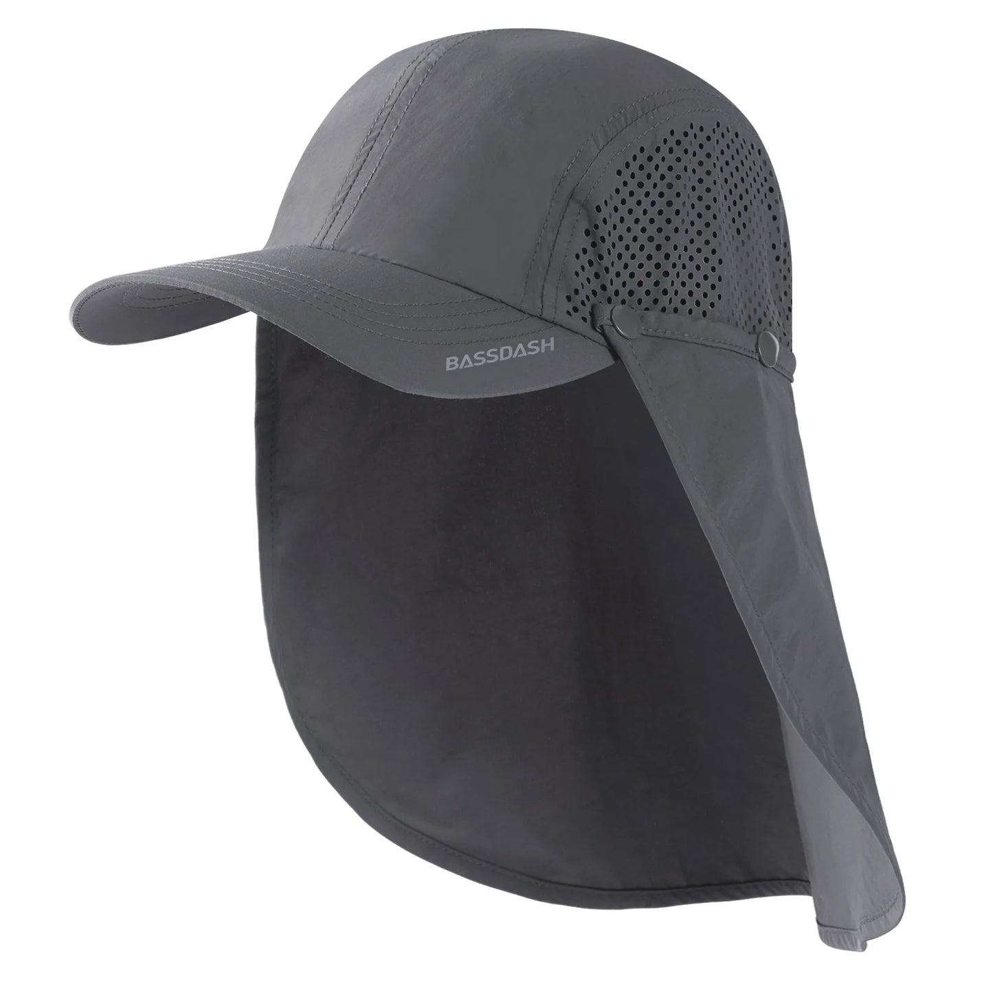 UPF 50+ Foldable Fishing Cap with Removable Neck Flap