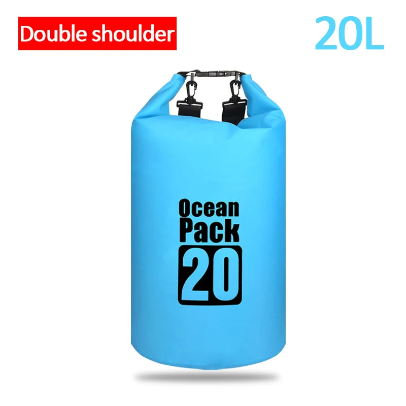 Waterproof Floating Dry Bag | 2L–30L | 500D | Fishing, Boating & Swimming