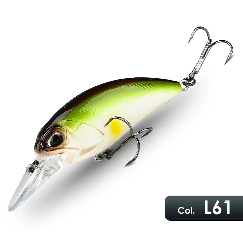 Slow Floating Crankbait – 6.5 cm / 14 g Hard Body Lure for Bream, Bass & Flathead