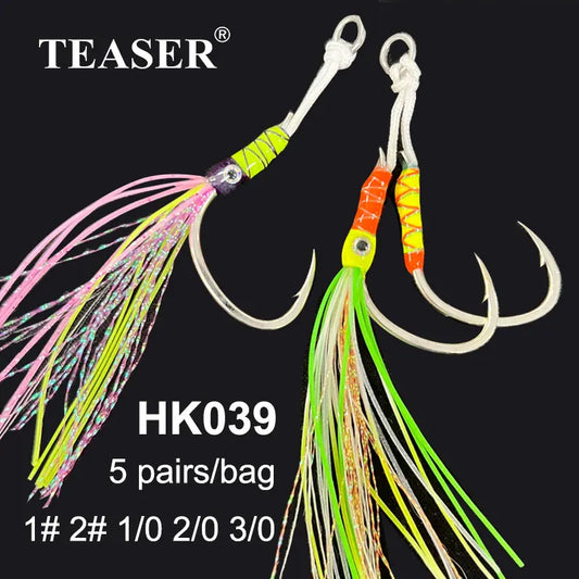 TEASER HK039 Premium Assist Hooks for Slow Sinking Jig