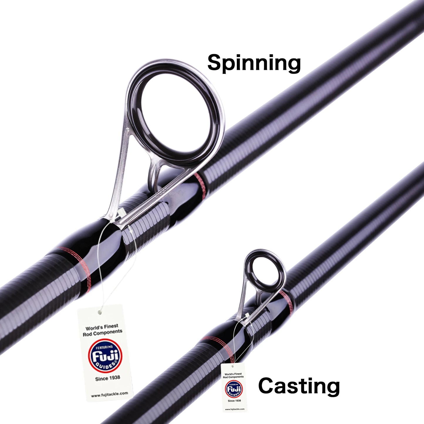 BIUTIFU PHISHGER Traveller Fishing Rod | Fuji Guides | Spinning & Baitcasting | 1.8m–3.0m | Carbon Ultralight Fast Action
