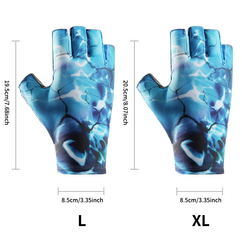 UV Protection Fishing Fingerless Gloves