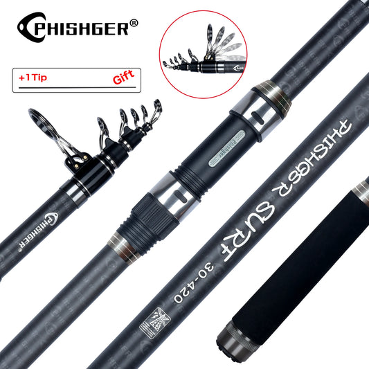 Telescopic Surf Spinning Rod 80-150g