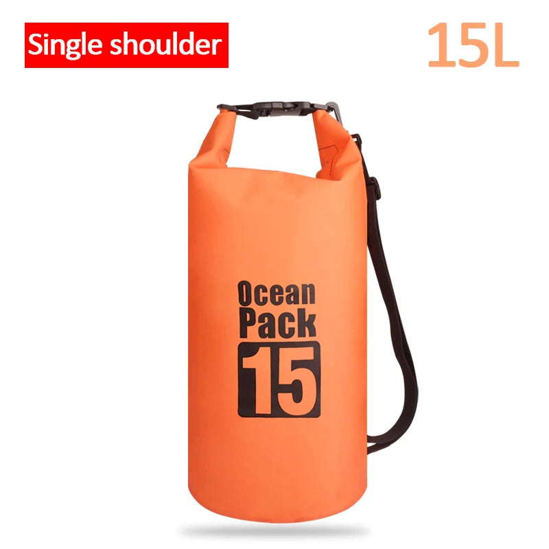 Waterproof Floating Dry Bag | 2L–30L | 500D | Fishing, Boating & Swimming