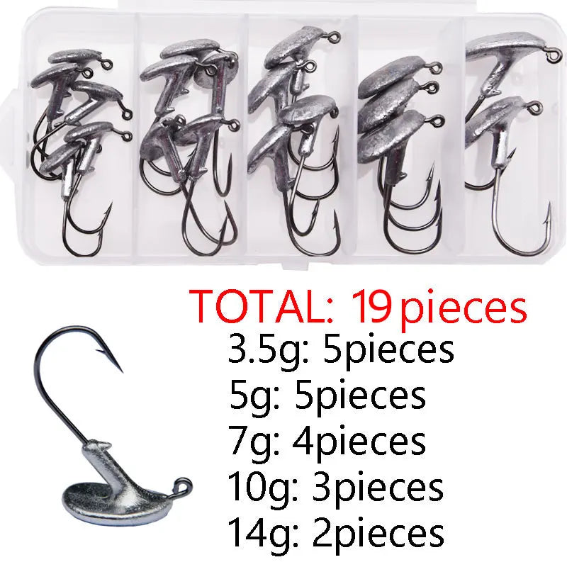 Bulk Jig Head Pack – Multiple Weights & Styles for Soft Plastics (Strong, Sharp & Salt-Ready)