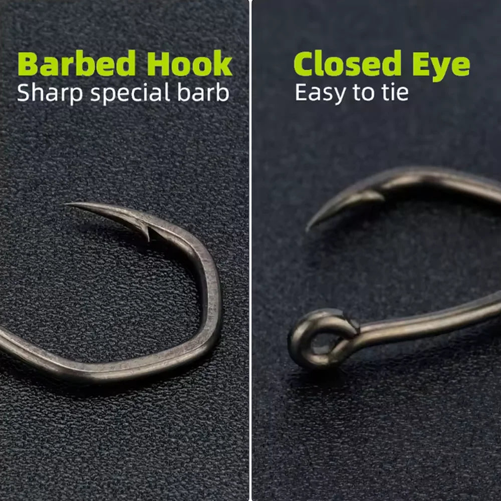 50pcs High Carbon Stainless Steel Micro Barbed Hook