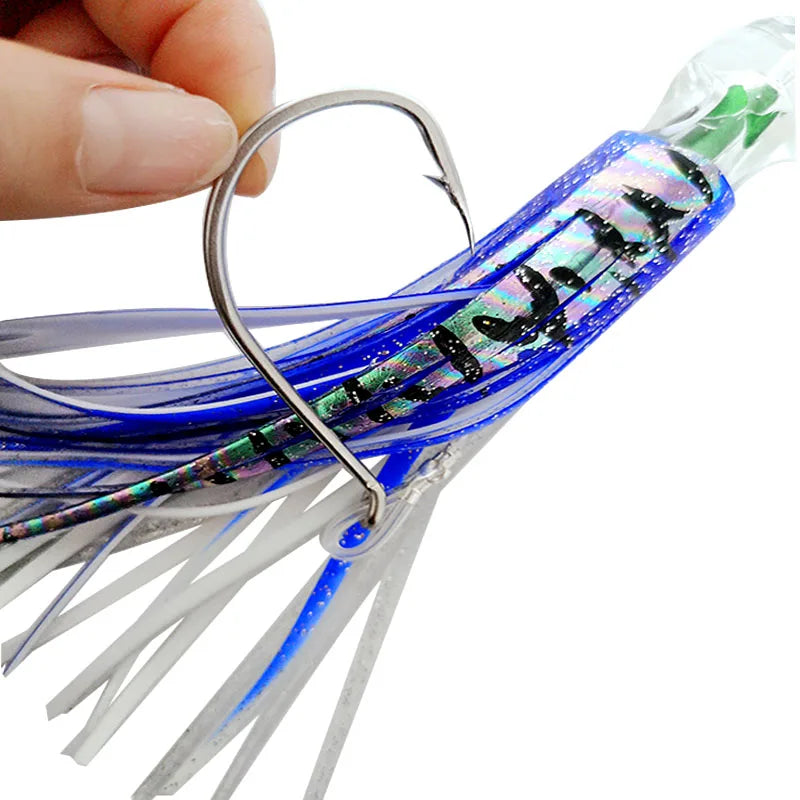 6PCS/bag Trolling Skirts 16cm 80 LBS Line