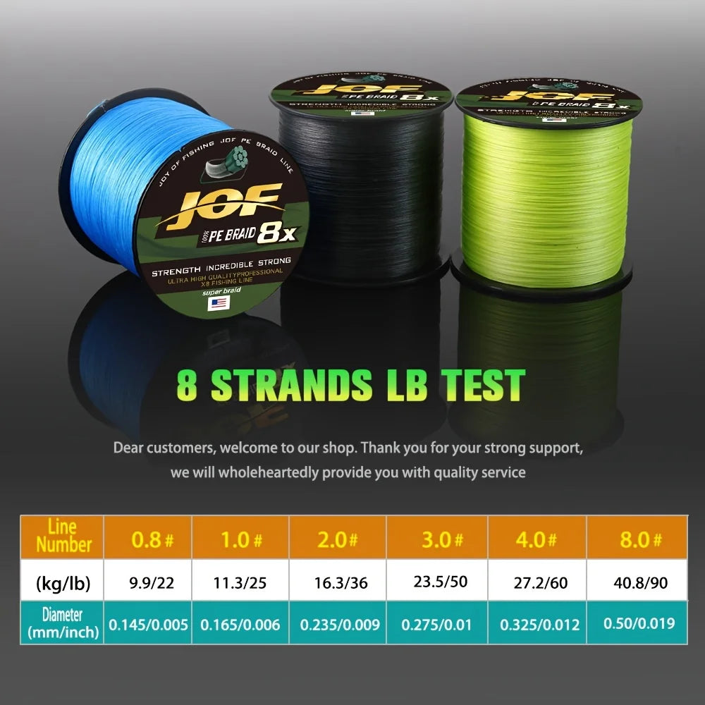 JOF 8X braided Line 500M
