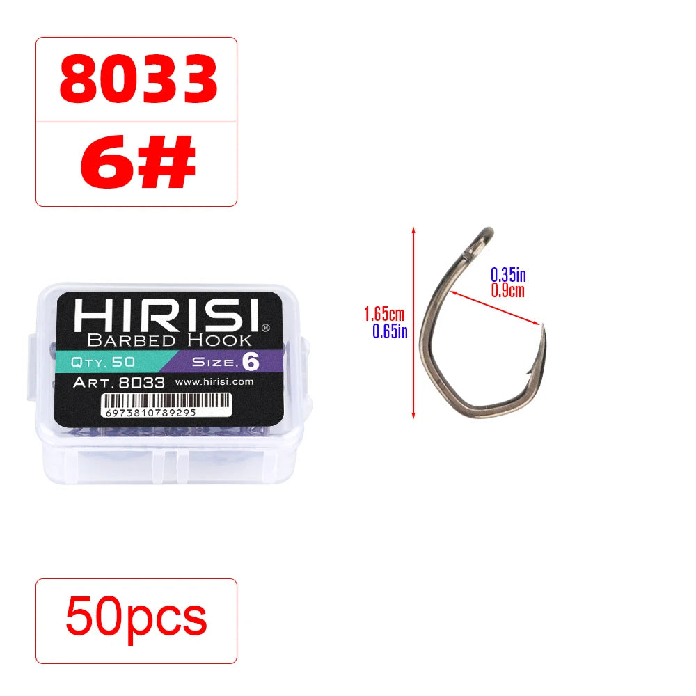 50pcs High Carbon Stainless Steel Micro Barbed Hook