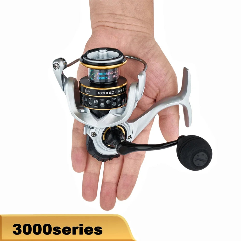 MBLN Heavy-Duty Spinning Reel | 25KG / 55LB Max Drag | Alloy Gear & Spool | CNC Metal Handle | Large Line Capacity