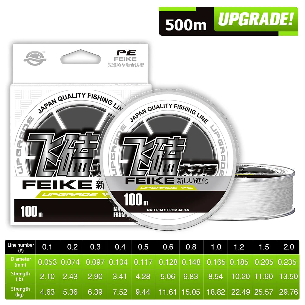 ZUKIBO Ultra Casting Braid | 100-1000m PE Braided Fishing Line | Thin, Strong & Smooth | Saltwater & Freshwater