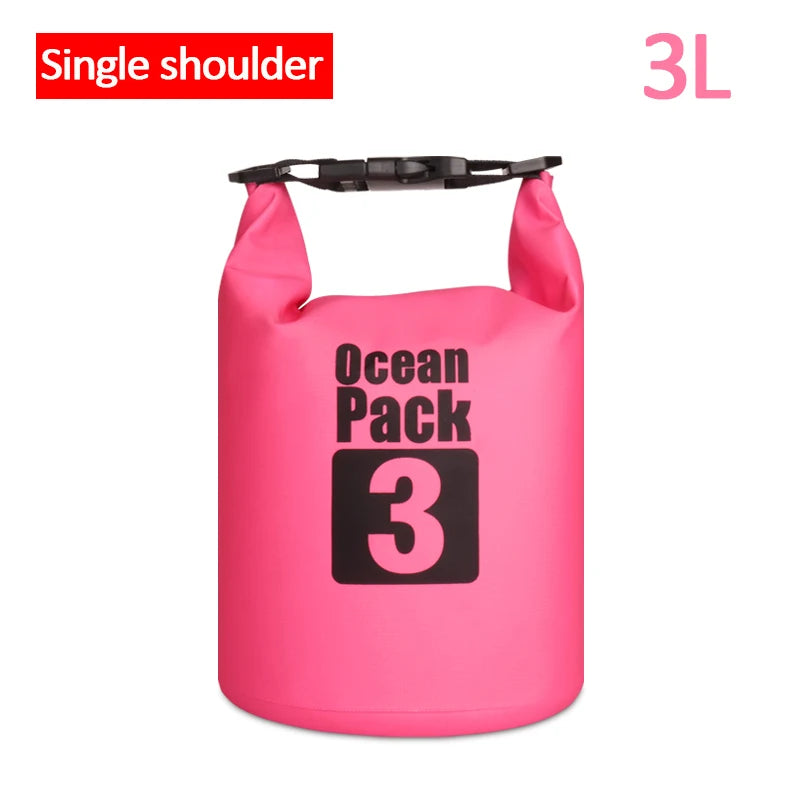 Waterproof Floating Dry Bag | 2L–30L | 500D | Fishing, Boating & Swimming