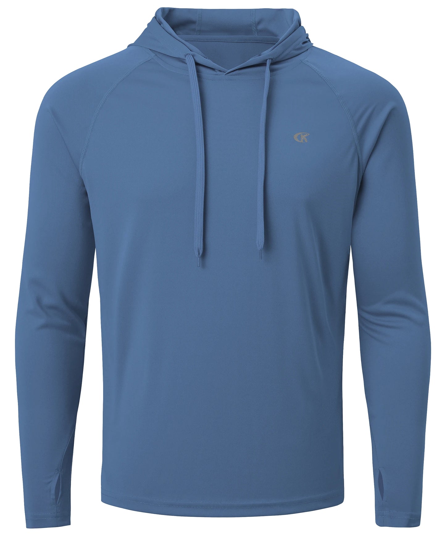 Men’s UPF 50+ Long Sleeve Hoodie Shirt | Quick-Dry Rash Guard | Lightweight Summer Outdoor Pullover