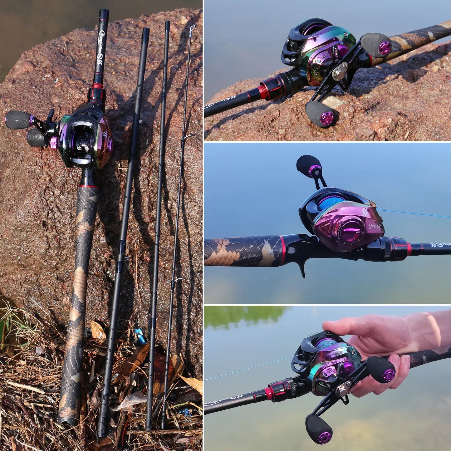 Beginners Baitcasting Rod and Reel Combo