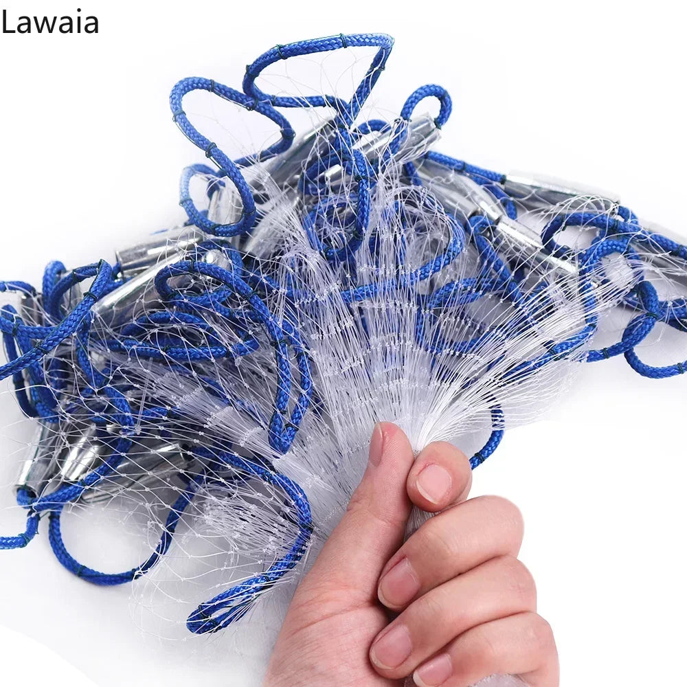 Lawaia Cast Net | Monofilament Nylon | Aluminium Ring with Iron Weights | 1.8m–7.2m Cast Net