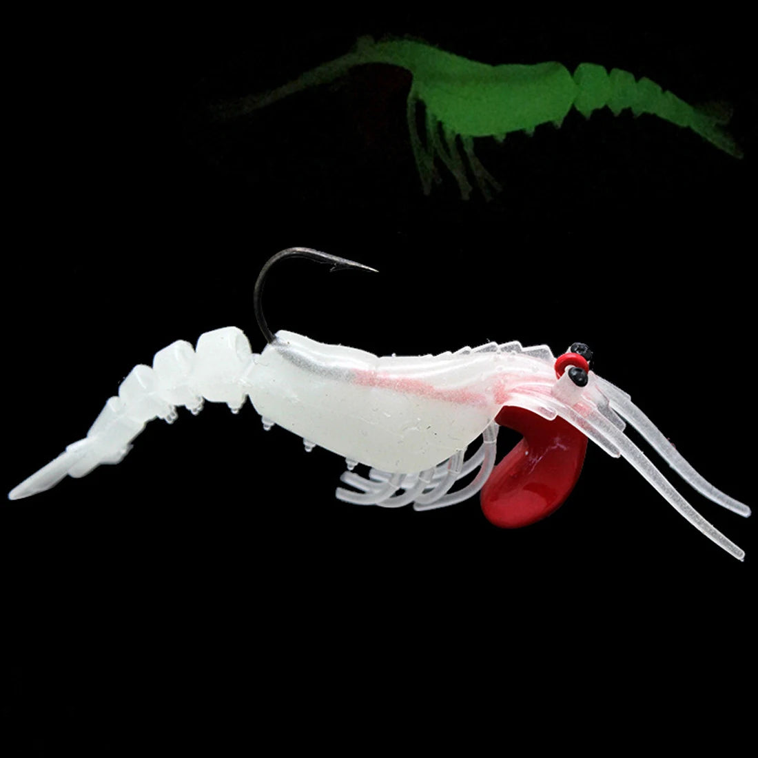 FishTrip 3Pcs Shrimp with Weight 5cm/7cm