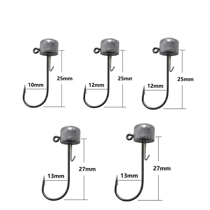 Bulk Jig Head Pack – Multiple Weights & Styles for Soft Plastics (Strong, Sharp & Salt-Ready)