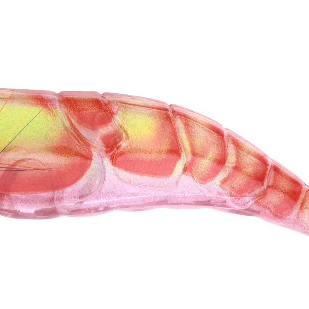 Luminous Shrimp Squid Lures (4-Pack) | Slow-Sinking Jigging Baits | Octopus & Cuttlefish Fishing