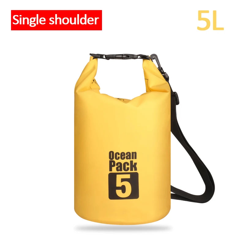 Waterproof Floating Dry Bag | 2L–30L | 500D | Fishing, Boating & Swimming