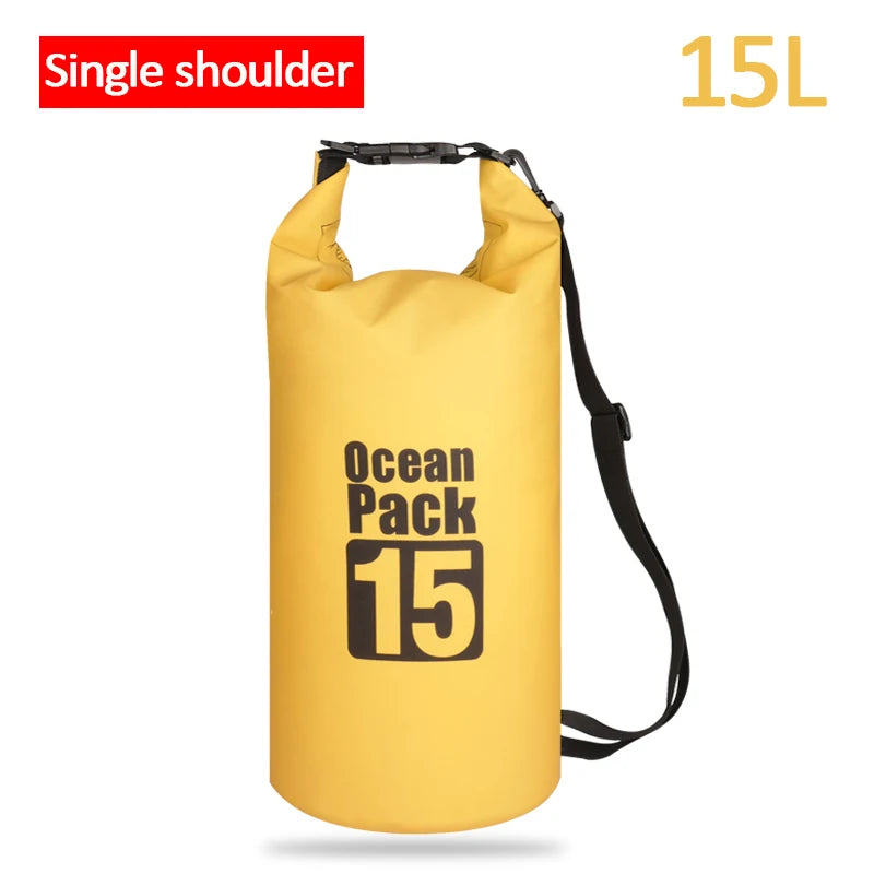 Waterproof Floating Dry Bag | 2L–30L | 500D | Fishing, Boating & Swimming