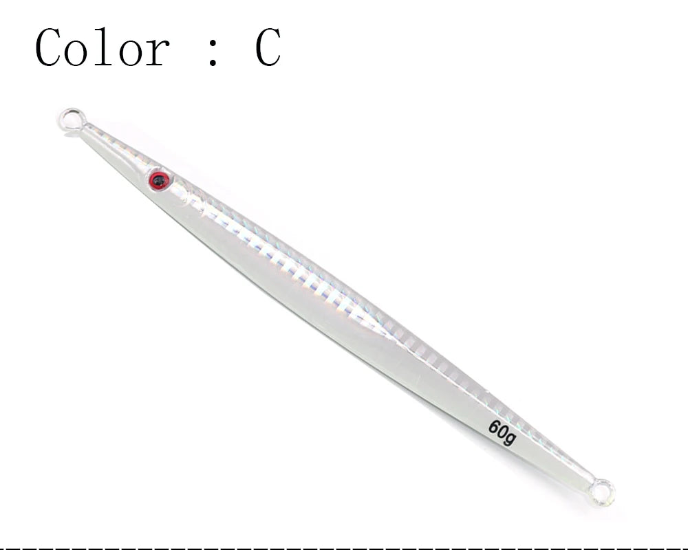 25-Piece Slow Jigging Lure Set – 100g Metal Jigs (Deepwater Saltwater)