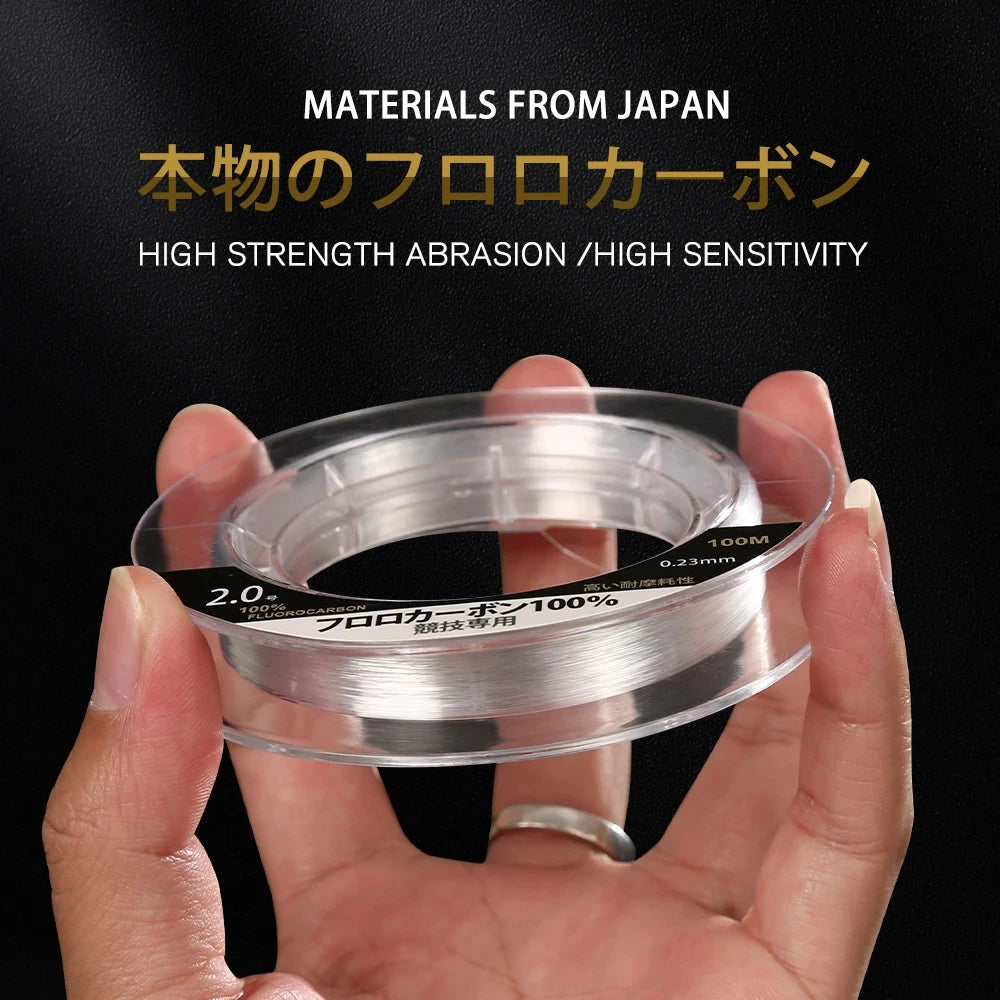 99% Fluorocarbon Invisible High Abrasion Resistant Line 100m