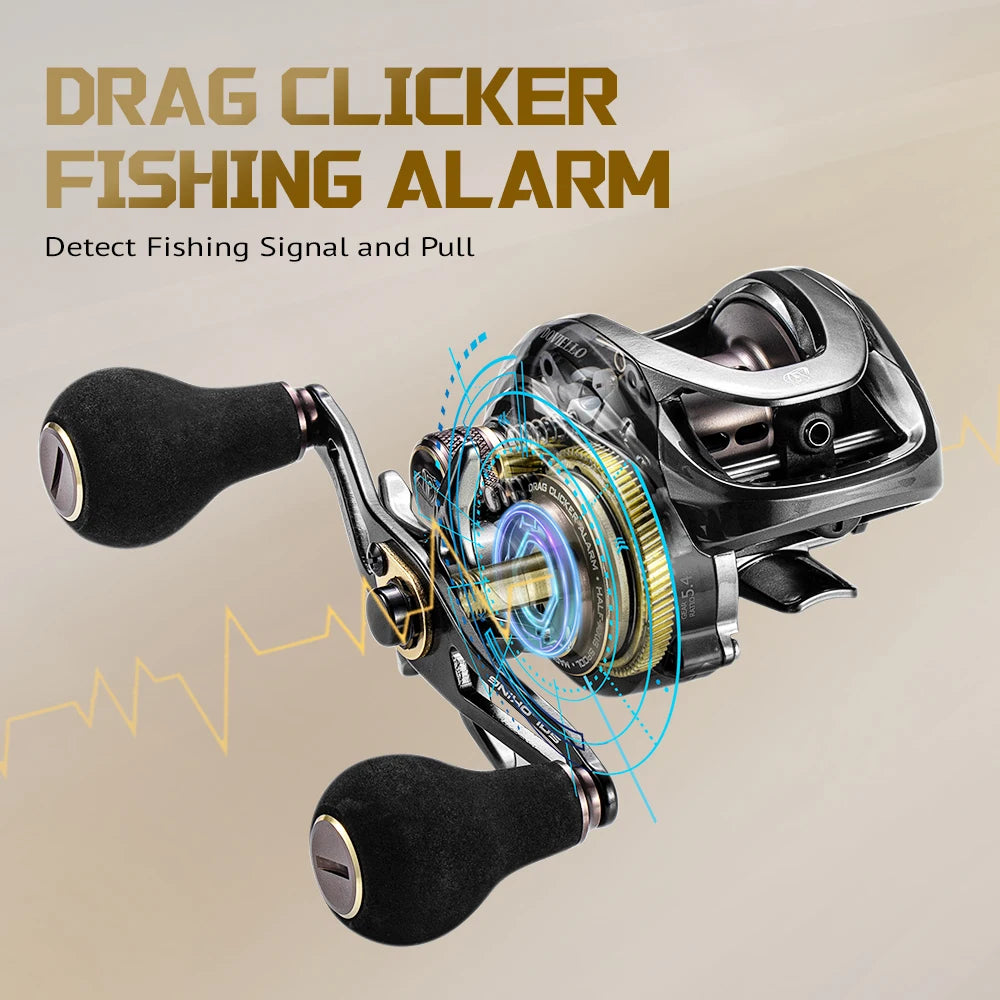 SOLOKING HIAW200 Baitcasting Reel – Dual Gear Ratios (5.4 & 7.2), 11+1 Bearings for Sea & Boat Fishing