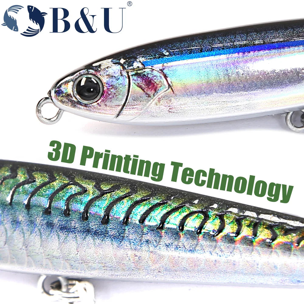 B&U Sinking Pencil Bait 95mm 28g Sinking