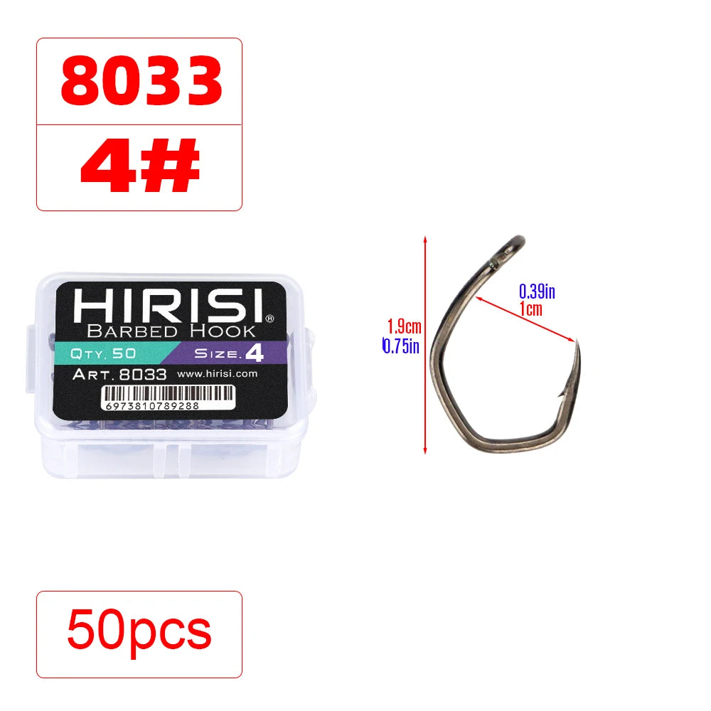 50pcs High Carbon Stainless Steel Micro Barbed Hook