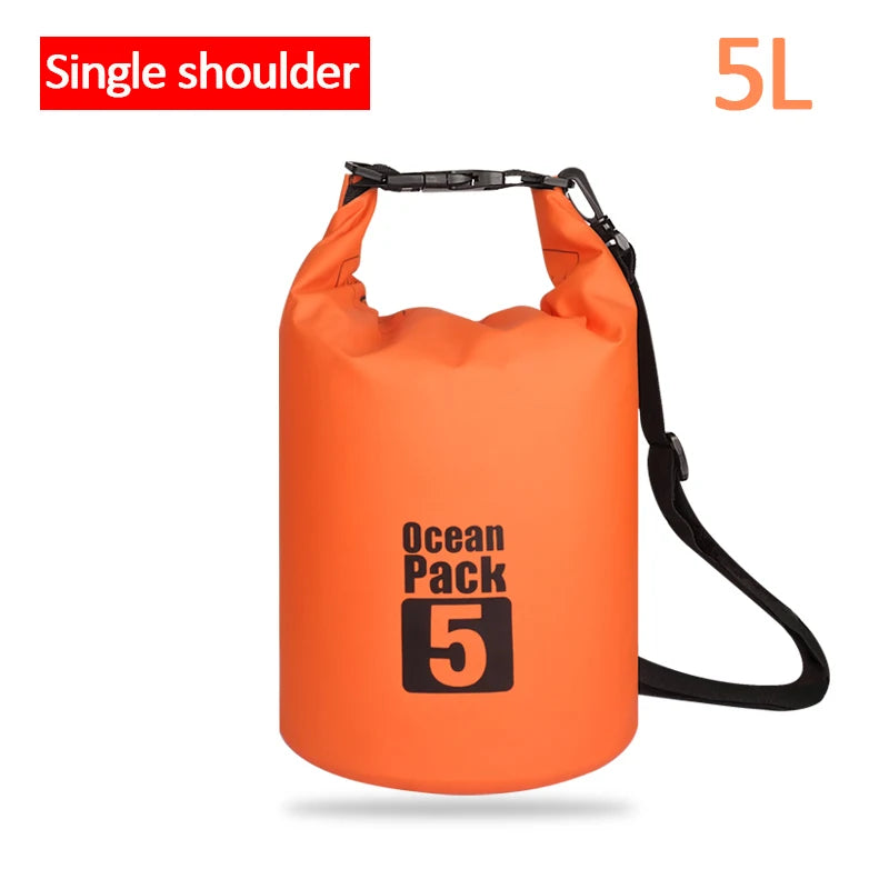 Waterproof Floating Dry Bag | 2L–30L | 500D | Fishing, Boating & Swimming