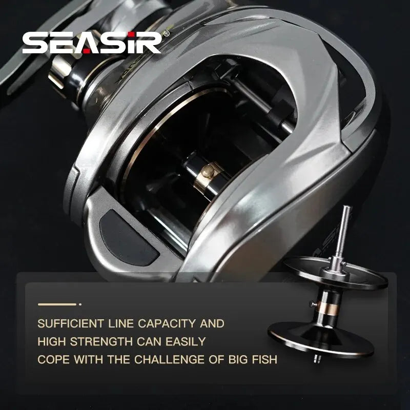 Seasir Megacuda Baitcasting Reel Drag 15KG Deep Spool 9+1BB 6.5:1 *NEW SUPPLIER*