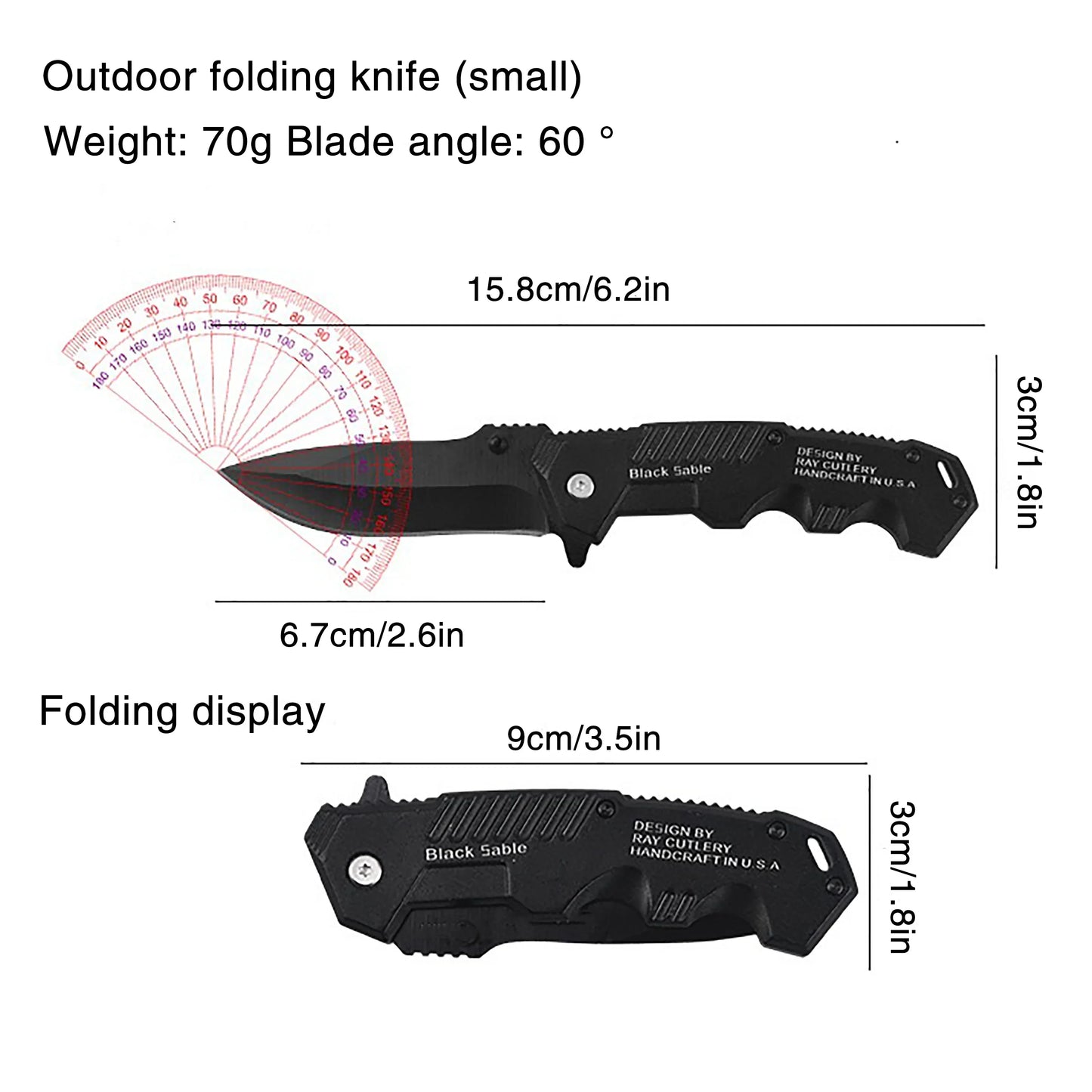 Folding Survival Knife | Multifunctional Pocket Knife for Outdoor Use