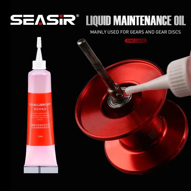 SEASIR Fishing Reel Maintenance Kit | Protective Grease 20ml + Lubricant Oil 20ml (2pcs)