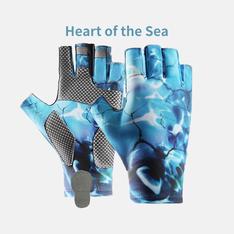 UV Protection Fishing Fingerless Gloves